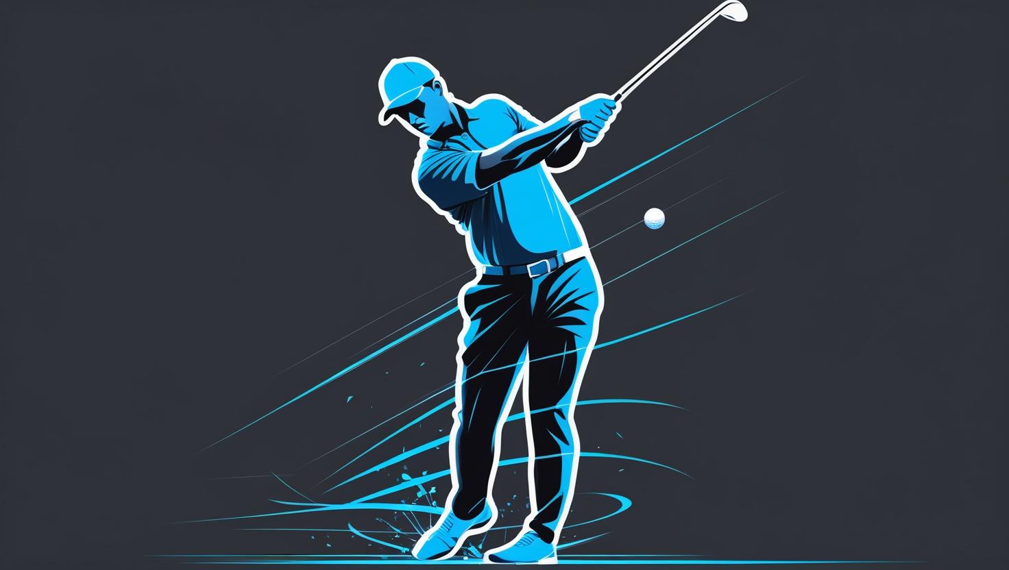 golfer_in_motion golfer in motion swing symbolizing overthinking