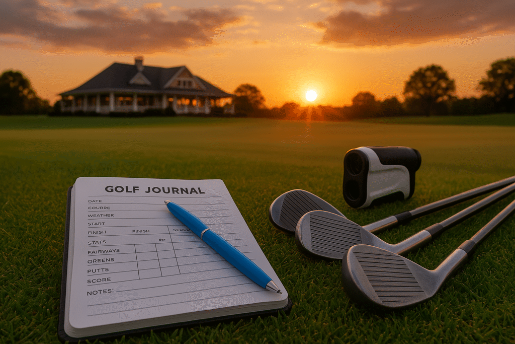 Golf wedge journal tracking distance and feel