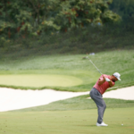 Golf wedge shot focused on feel and implicit memory rather than swing thoughts